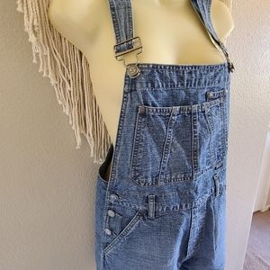 Women's Denim Short Overalls